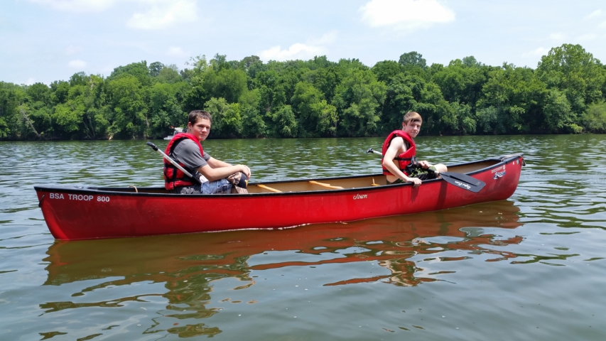 Canoeing On The James River